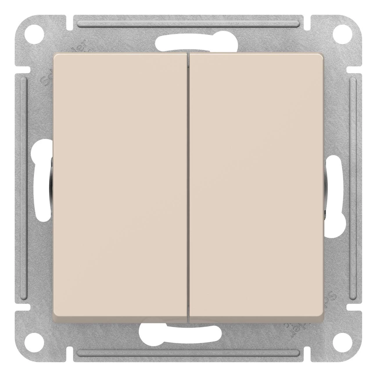  артикул ATN000251 название Выключатель 2-кл. , Бежевый, серия Atlas Design, Schneider Electric