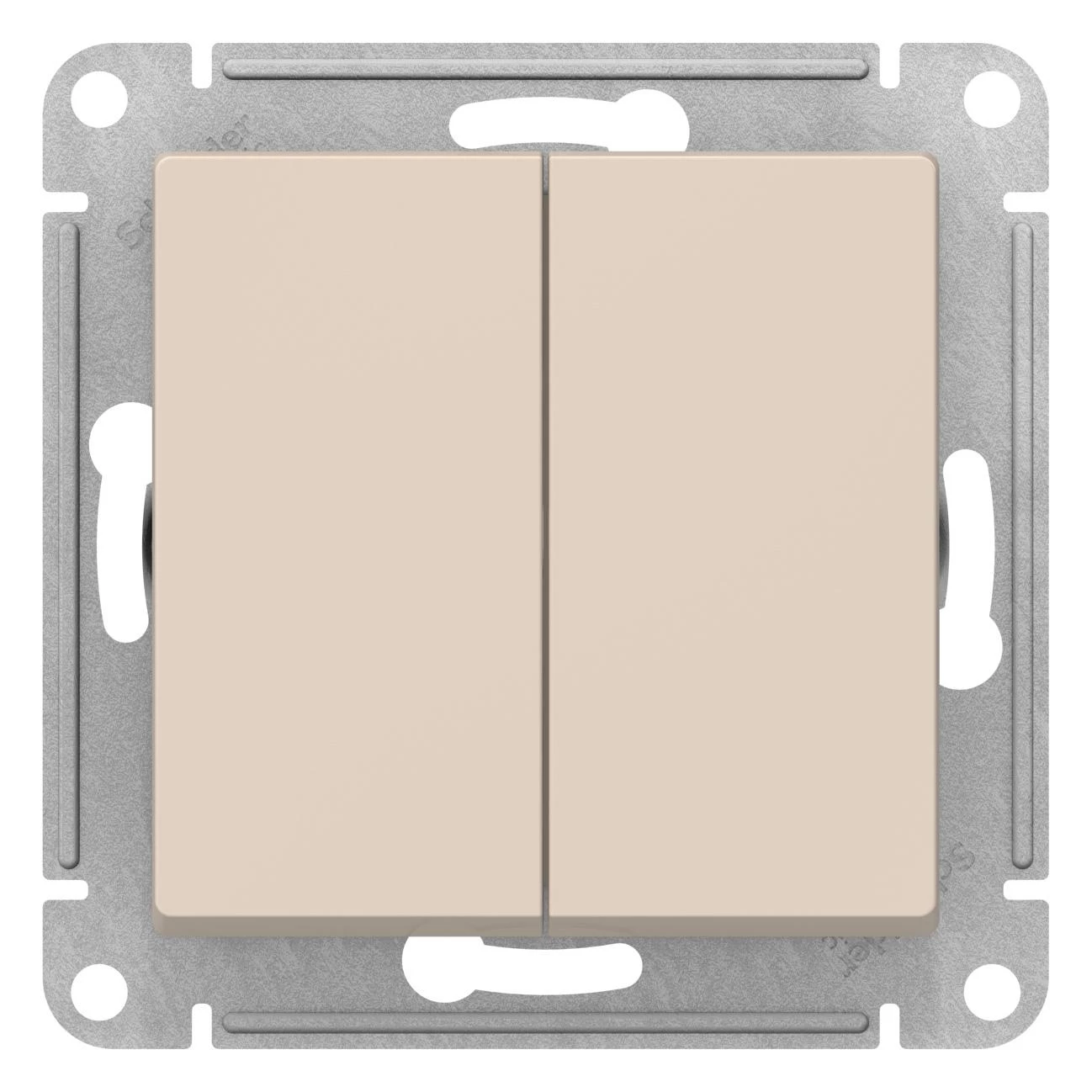  артикул ATN000265 название Выключатель 2-кл проходной , Бежевый, серия Atlas Design, Schneider Electric